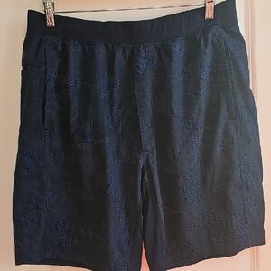 Men's Dark Blue Athletic Shorts